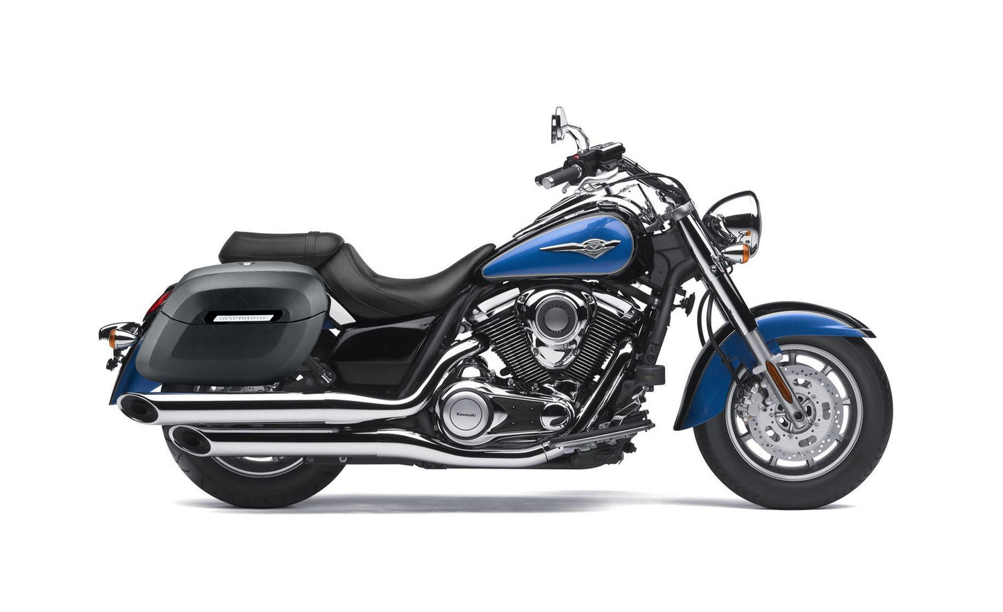 40L - Lamellar Raven Extra Large Kawasaki Vulcan 1700 Classic Matte Hard Alforjas