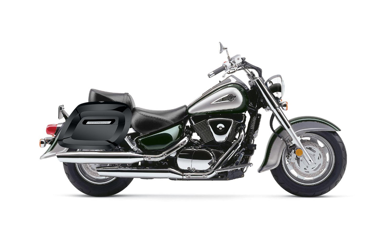 40L - Lamellar Raven Extra Large Suzuki Intruder 1500 Painted Hard Alforjas