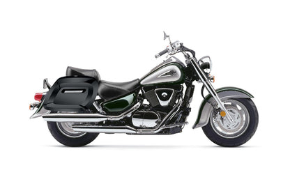 40L - Lamellar Raven Extra Large Suzuki Intruder 1500 Painted Hard Alforjas