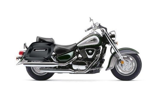 40L - Lamellar Raven Extra Large Suzuki Intruder 1500 Painted Hard Alforjas