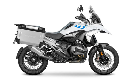 45L - Apex XL BMW R 1300 GS Aluminum Side Cases Silver