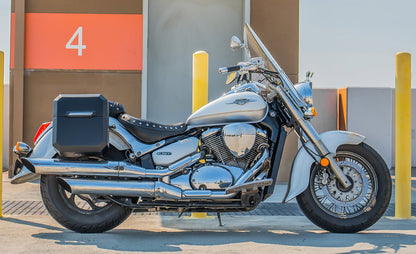 15L - Outlaw Quick Mount Medium Suzuki Boulevard C50 VL800 Matte Hard Solo Alforja (Right Only)