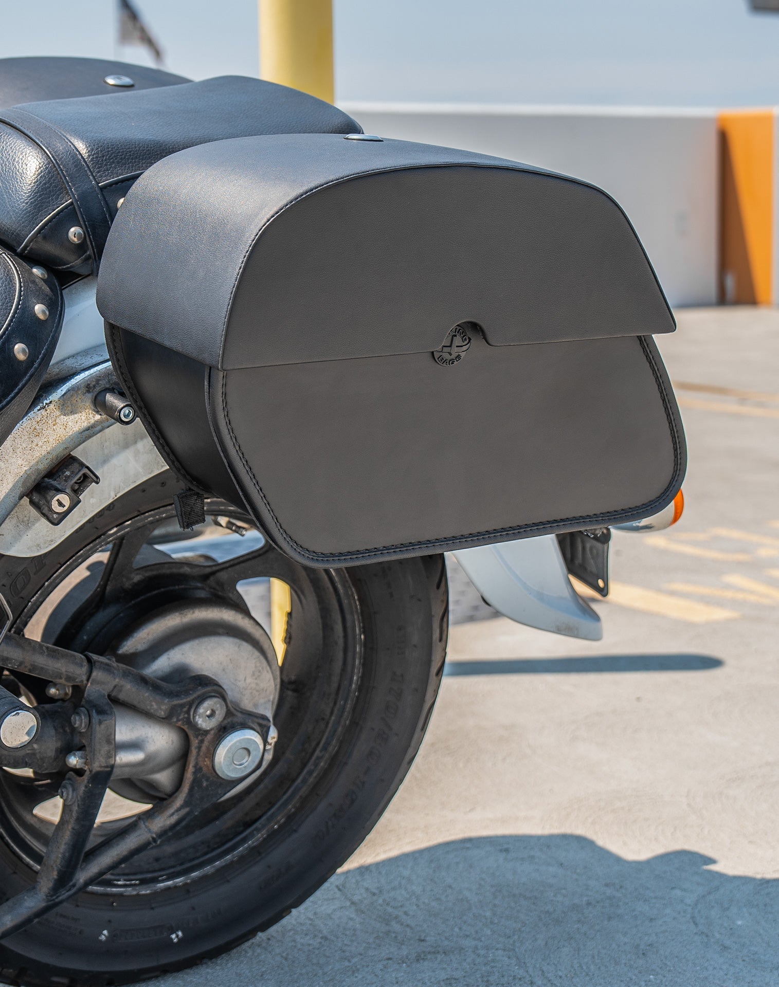 28L - Panzer Medium Quick Mount Suzuki Boulevard C50 VL800 Motocicleta Alforjas