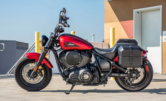 20L - Outlaw Quick-Mount Small Indian Super Chief Limited Leather Wrapped Hard Alforjas