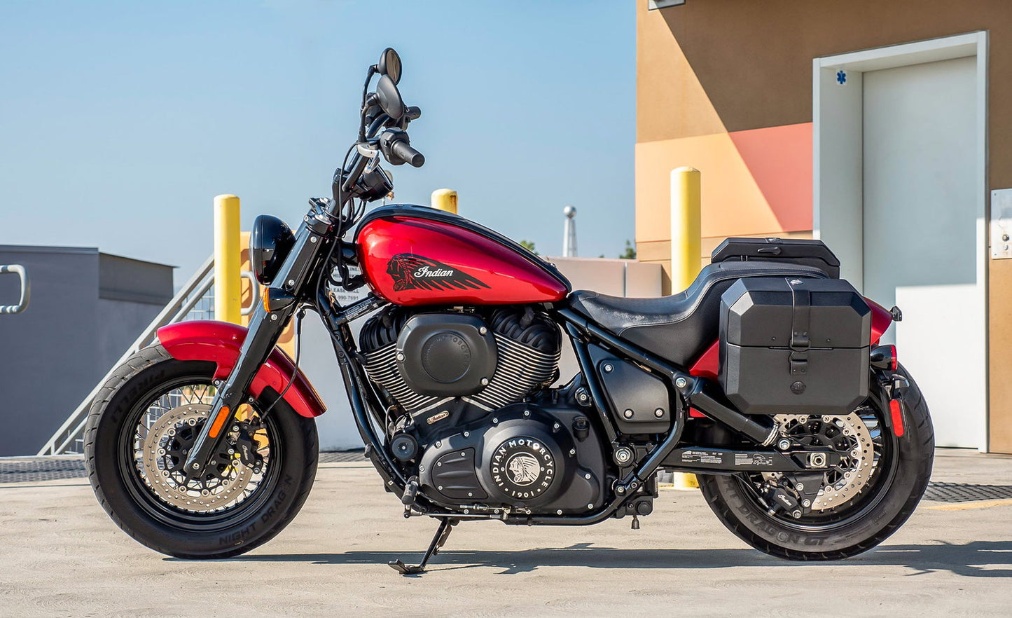 20L - Outlaw Quick-Mount Small Indian Chief Leather Wrapped Hard Alforjas