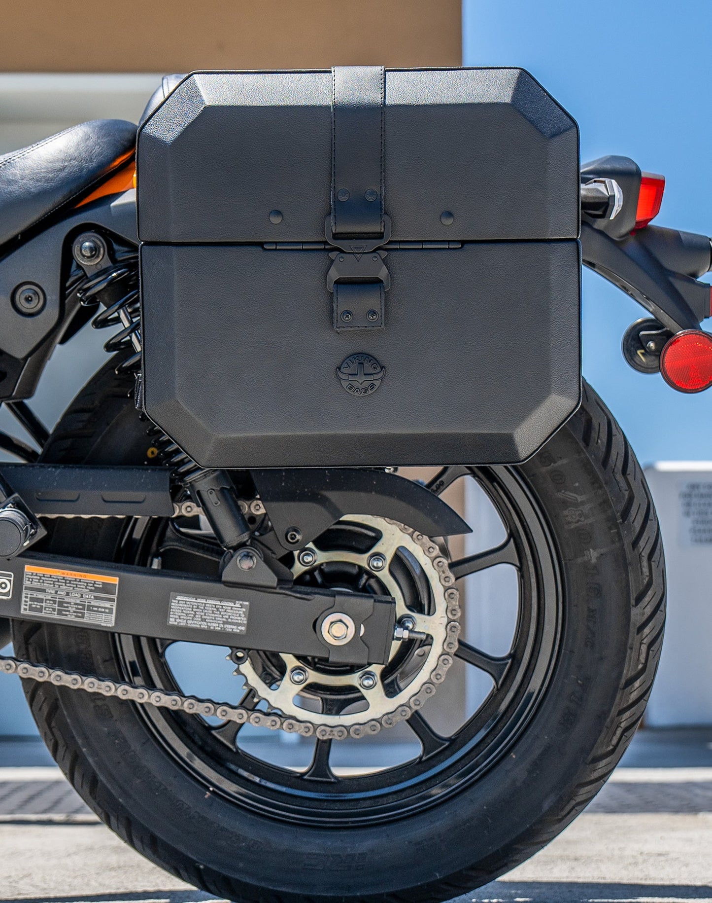 20L - Outlaw Quick-Mount Small Kawasaki Eliminator 450 Leather Wrapped Hard Alforjas