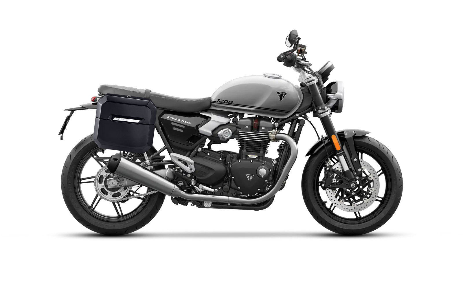 20L - Outlaw Quick-Mount Small Triumph Speed Twin 1200 Painted Hard Alforjas