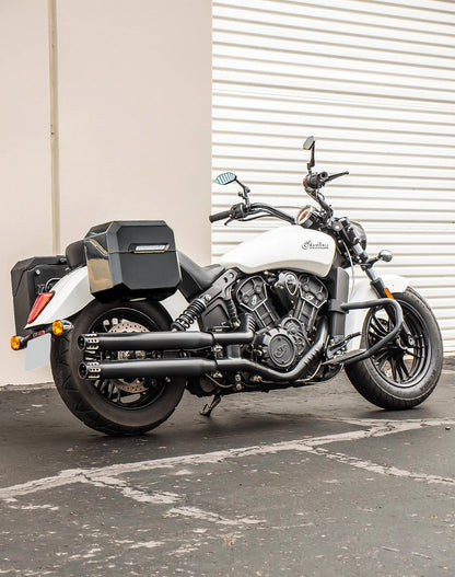 20L - Outlaw Quick-Mount Small Indian Scout Sixty Painted Hard Alforjas