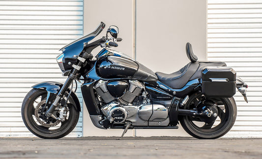 20L - Outlaw Quick-Mount Small Suzuki Boulevard M109 VZR1800 Painted Hard Alforjas