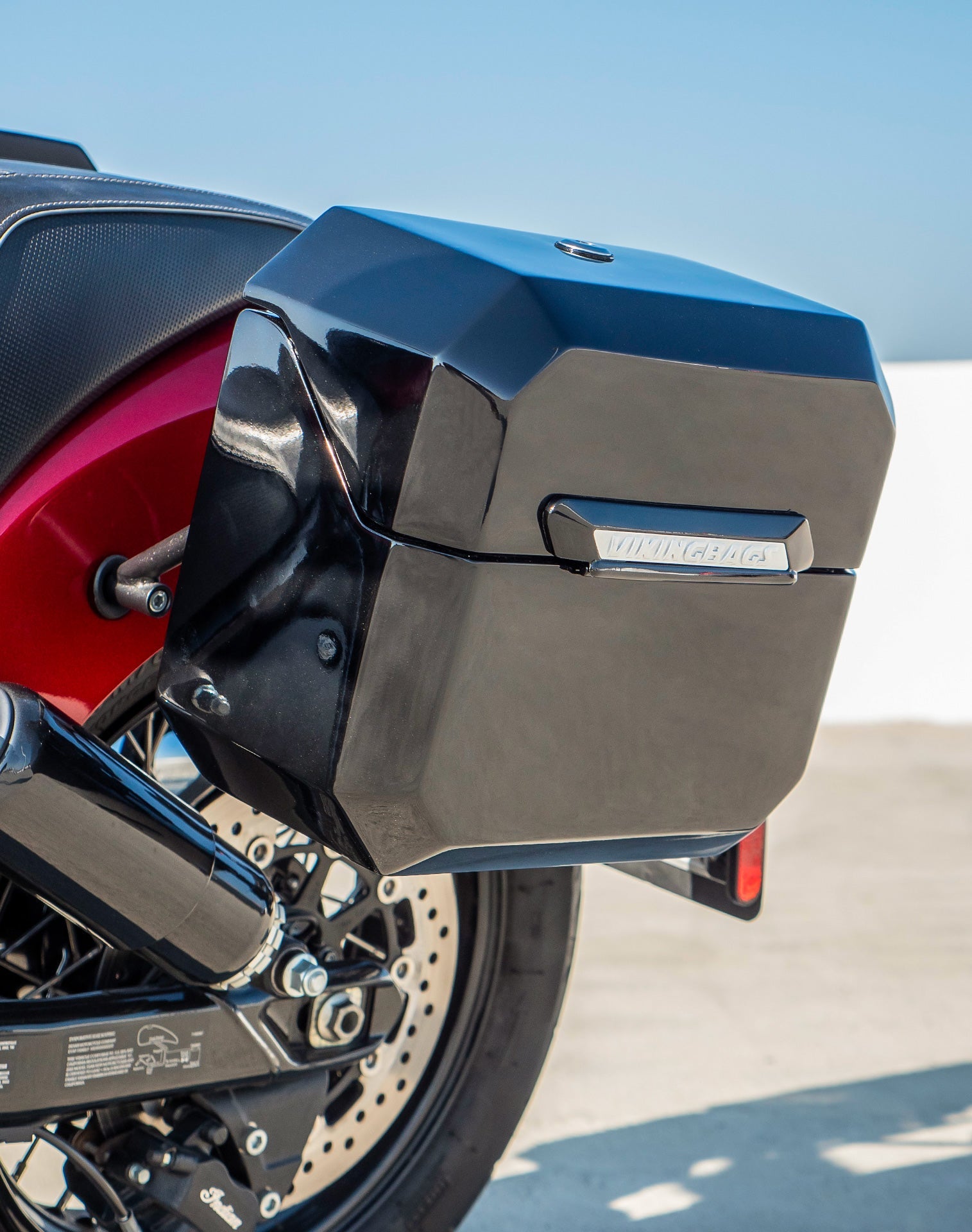 20L - Outlaw Quick-Mount Small Indian Super Chief Painted Hard Alforjas