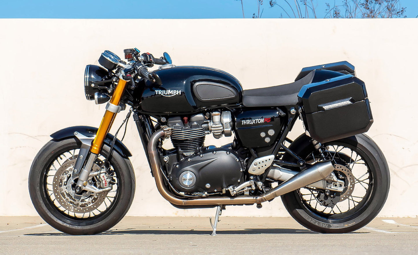 20L - Outlaw Quick-Mount Small Triumph Thruxton RS Painted Hard Alforjas