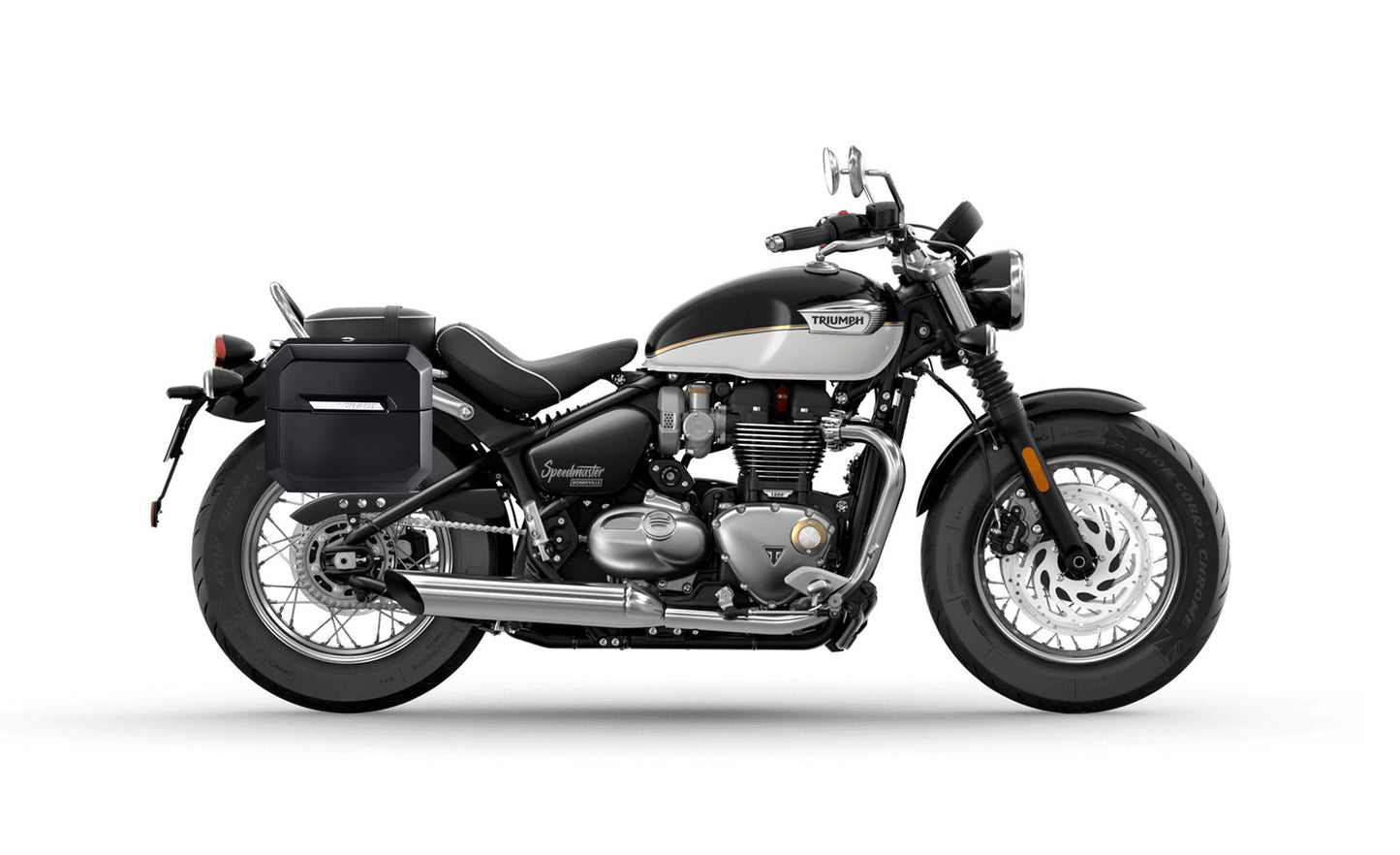 20L - Outlaw Quick-Mount Small Triumph Bonneville Speedmaster 2018+ Painted Hard Alforjas