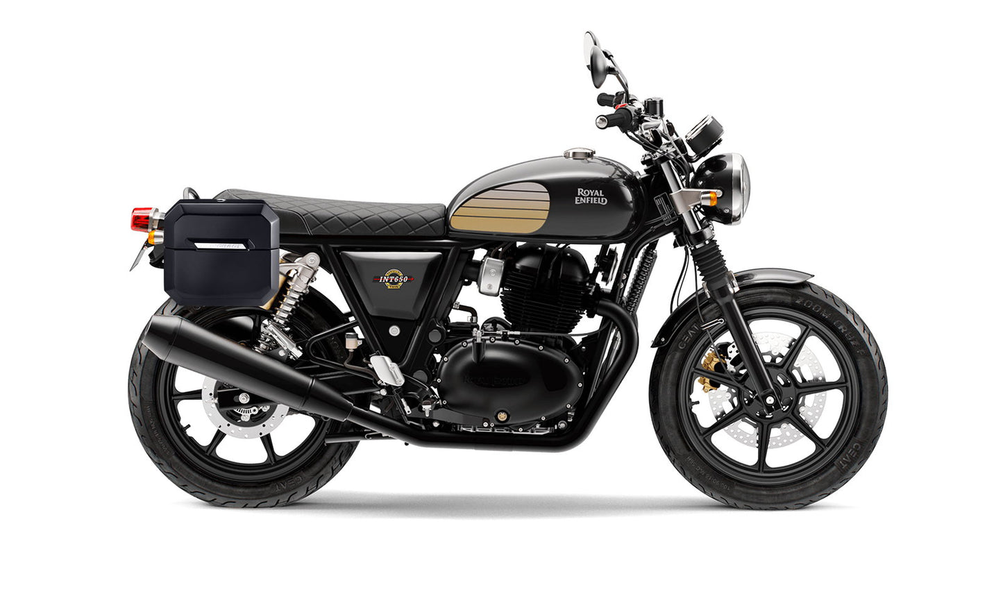 20L - Outlaw Quick-Mount Small Royal Enfield Interceptor/Continental 650 Painted Hard Alforjas