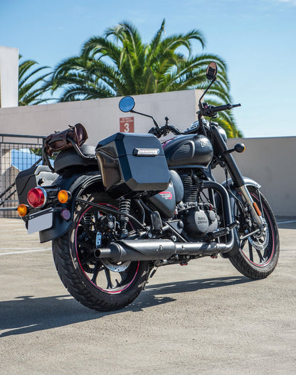 20L - Outlaw Quick-Mount Small Royal Enfield Classic 350 Painted Hard Alforjas