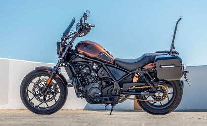 20L - Outlaw Quick-Mount Small Honda Rebel 1100 Painted Hard Alforjas