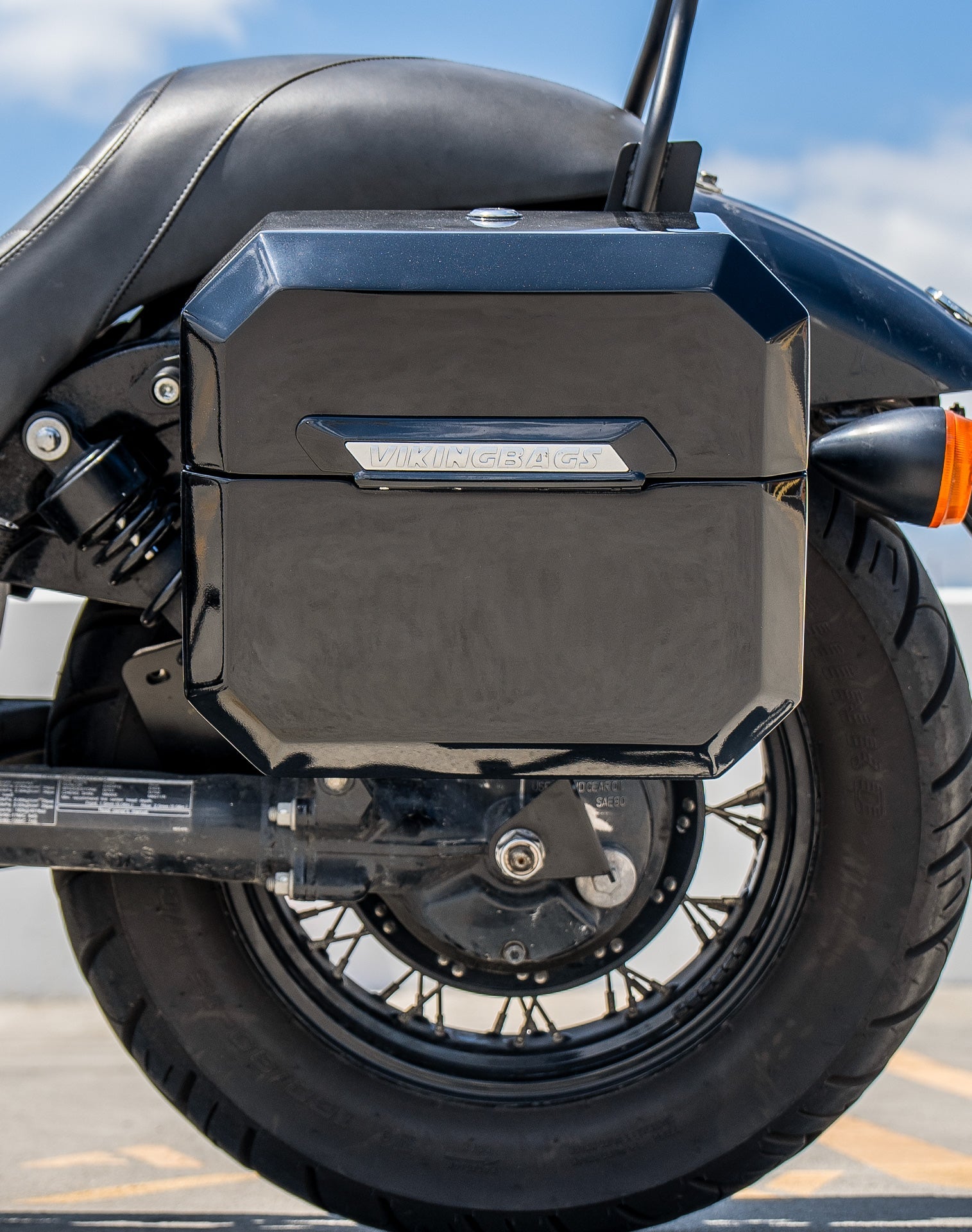 20L - Outlaw Quick-Mount Small Honda 750 Shadow Phantom Painted Hard Alforjas