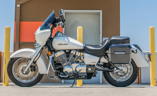 20L - Outlaw Quick-Mount Small Honda 750 Shadow Aero Painted Hard Alforjas