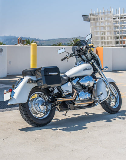 20L - Outlaw Quick-Mount Small Honda 750 Shadow Aero Painted Hard Alforjas
