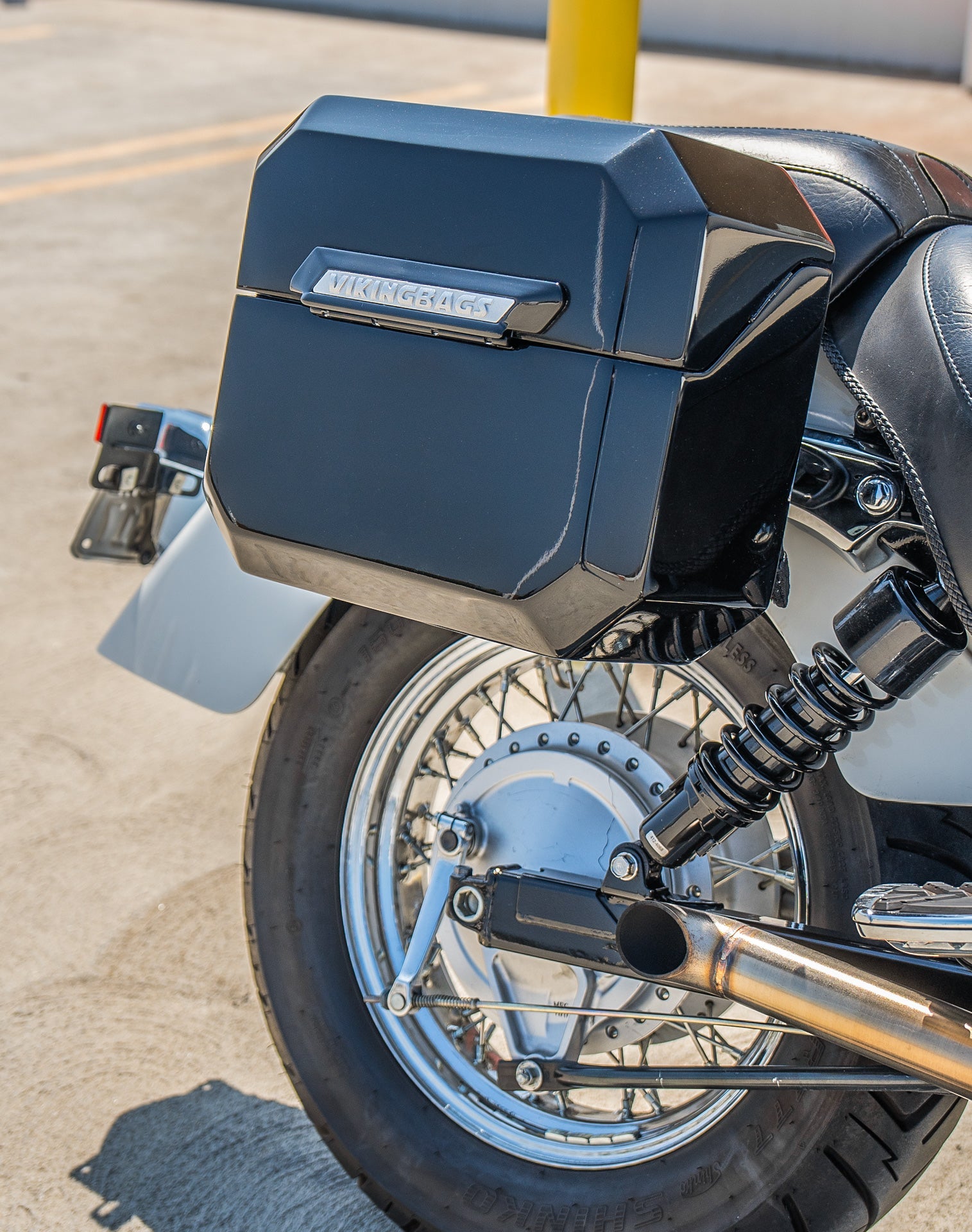 20L - Outlaw Quick-Mount Small Honda 750 Shadow Aero Painted Hard Alforjas