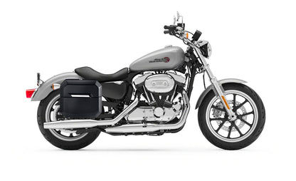 20L - Outlaw Quick-Mount Small Harley Sportster Superlow XL883L Painted Hard Alforjas