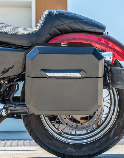 20L - Outlaw Quick-Mount Small Harley Sportster Seventy Two 72 XL1200V Painted Hard Alforjas