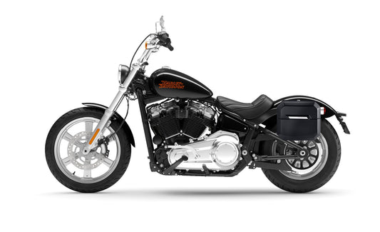 20L - Outlaw Quick-Mount Small Harley Softail Standard FXST Painted Hard Alforjas