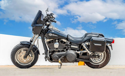 20L - Outlaw Quick-Mount Small Harley Dyna Fat Bob FXDF Painted Hard Alforjas