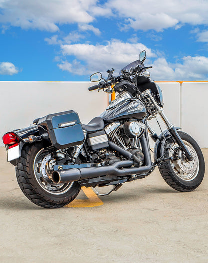 20L - Outlaw Quick-Mount Small Harley Dyna Fat Bob FXDF Painted Hard Alforjas