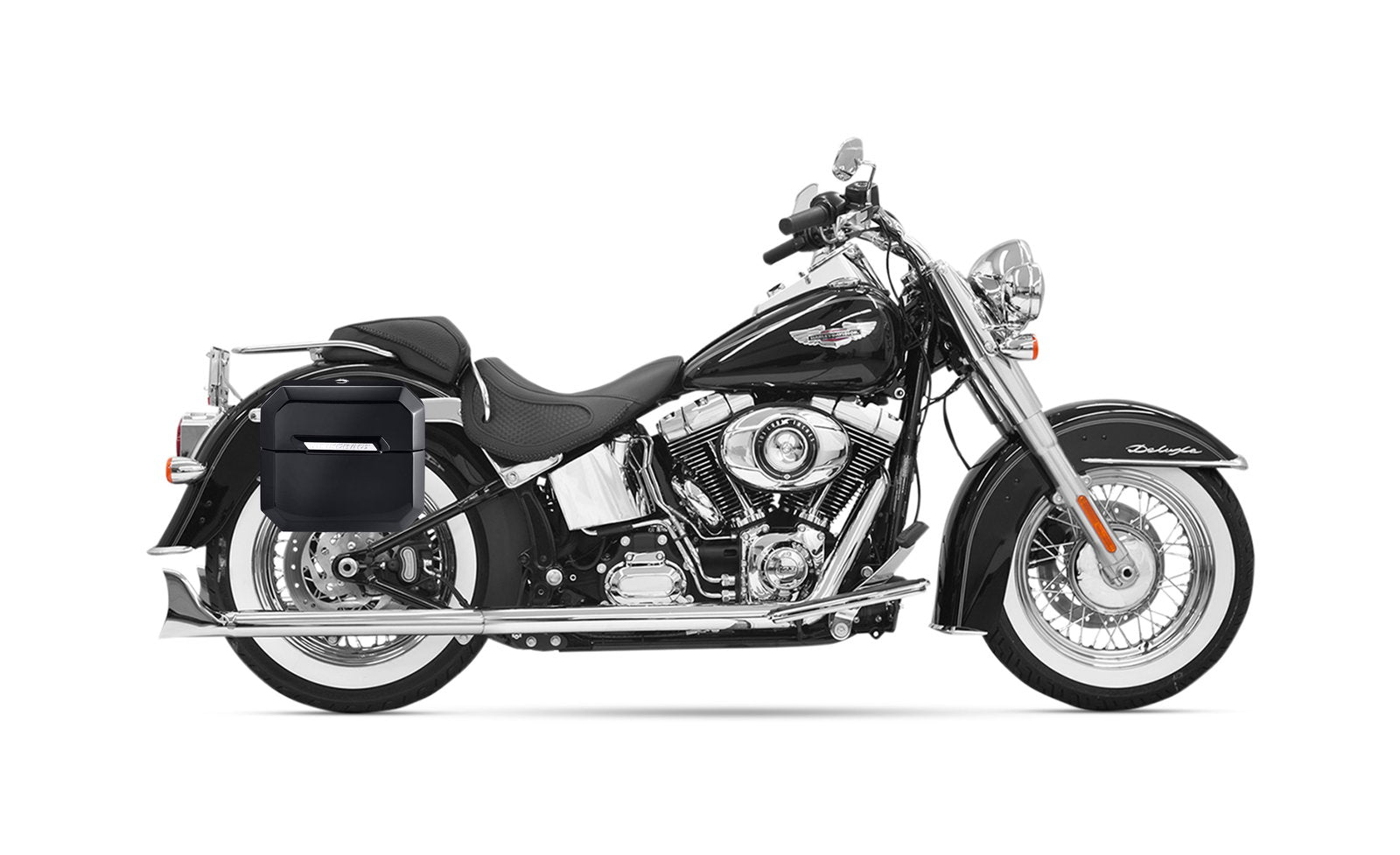 20L - Outlaw Quick-Mount Small Painted Hard Alforjas para Heritage Classic FLSTC/I