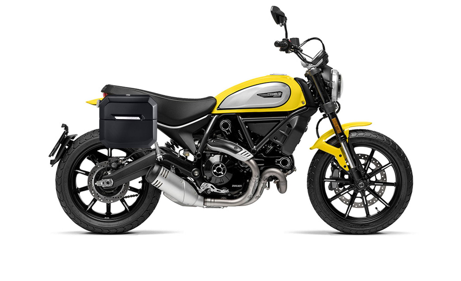 20L - Outlaw Quick-Mount Small Ducati Scrambler (2018-2022) Painted Hard Alforjas
