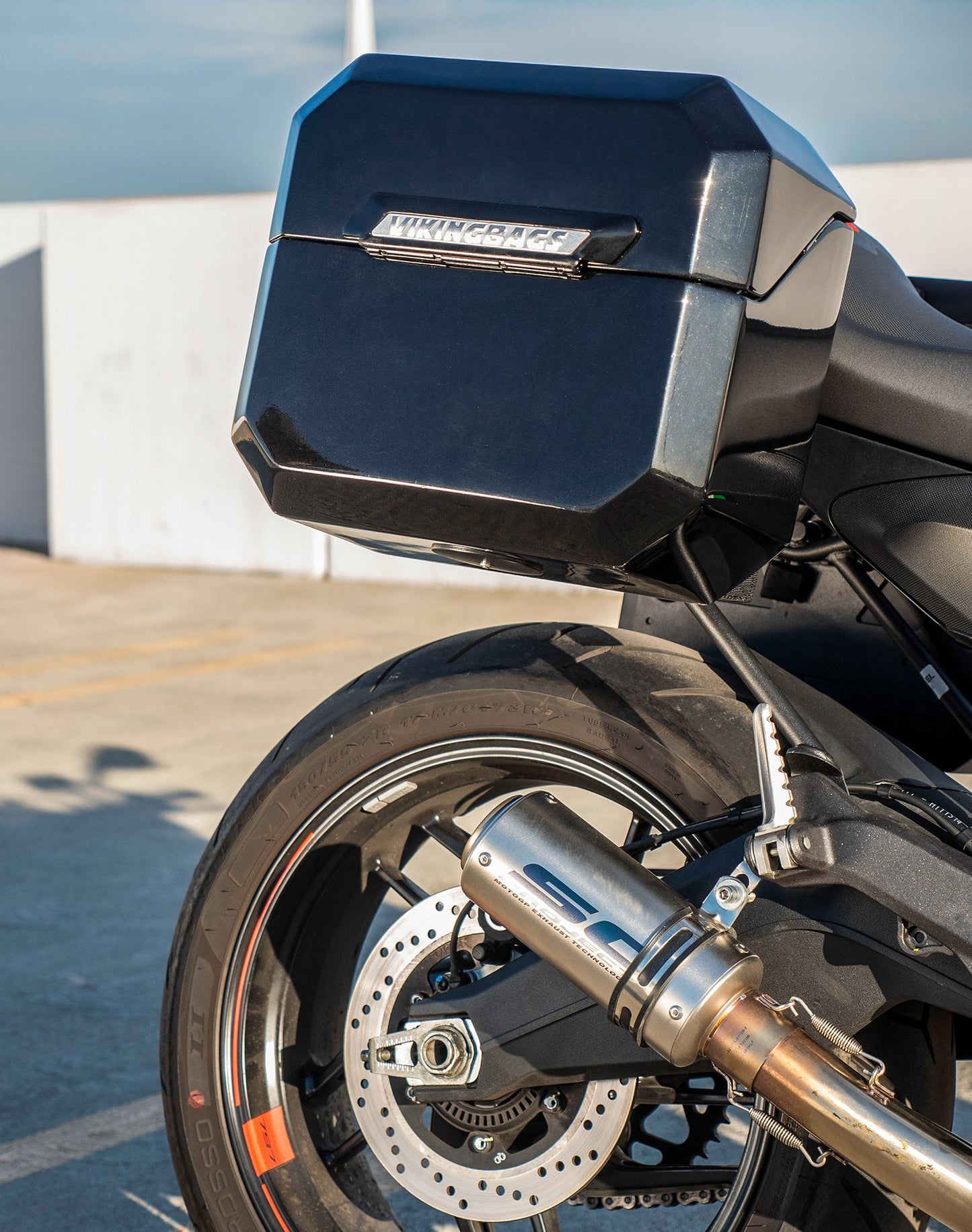 20L - Outlaw Quick-Mount Small Ducati Monster 797 Painted Hard Alforjas