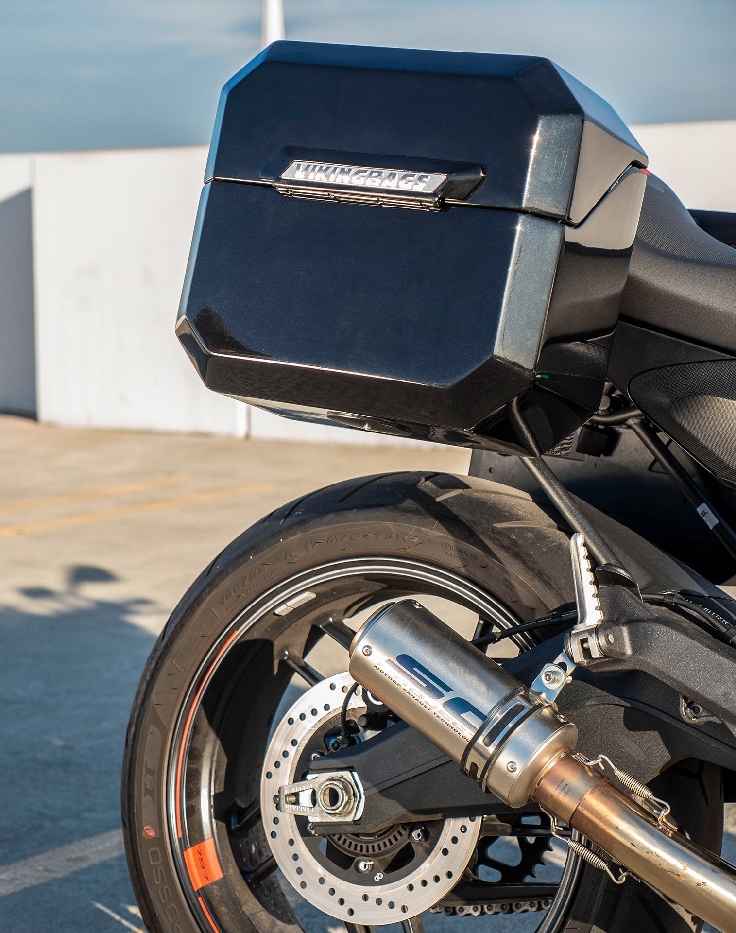 20L - Outlaw Quick-Mount Small Ducati Monster 797 Painted Hard Alforjas