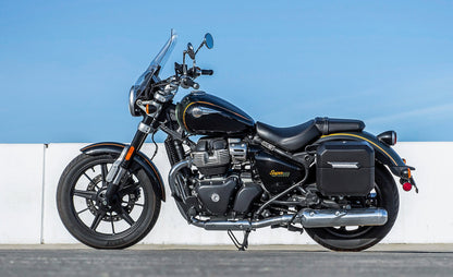 20L - Outlaw Quick-Mount Small Royal Enfield Super Meteor 650 Matte Hard Alforjas