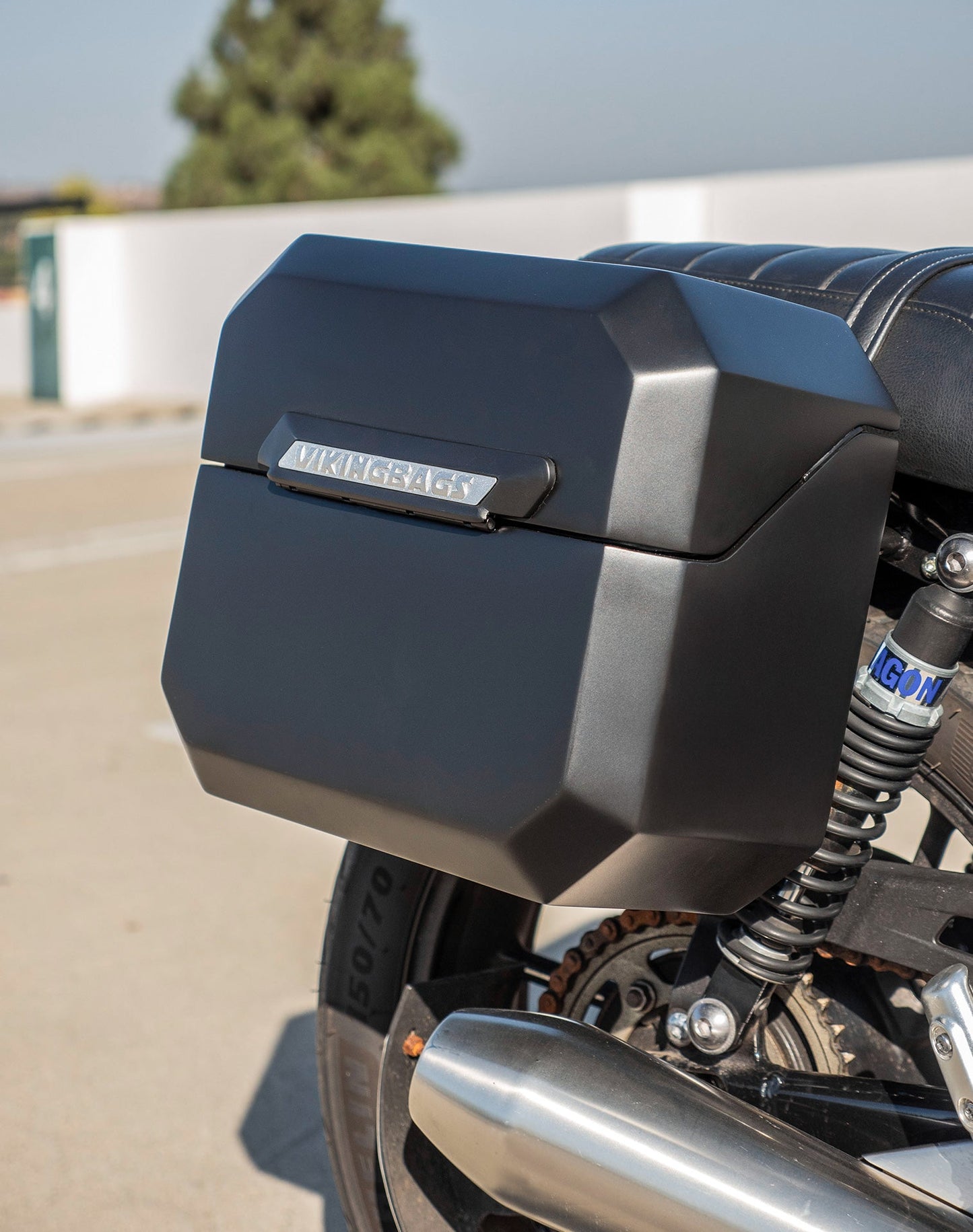 20L - Outlaw Quick-Mount Small Triumph Speed Twin 900 Matte Hard Alforjas