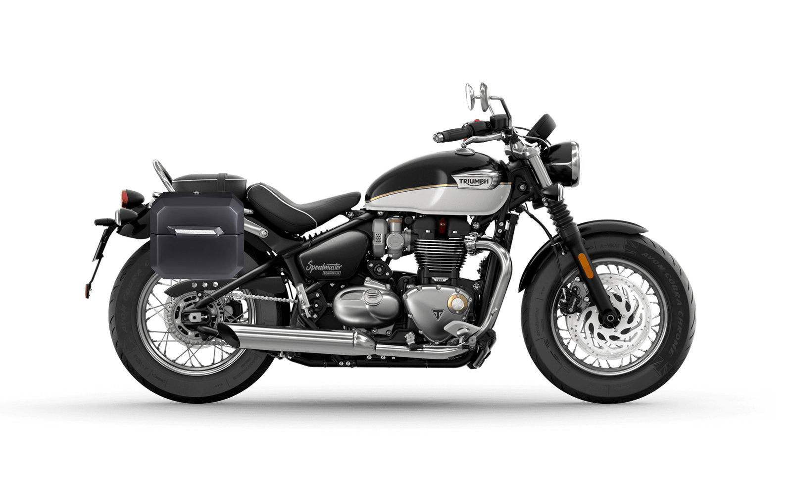 20L - Outlaw Quick-Mount Small Triumph Bonneville Speedmaster 2018+ Matte Hard Alforjas