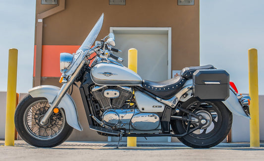 20L - Outlaw Quick-Mount Small Suzuki Boulevard C50 VL800 Matte Hard Alforjas