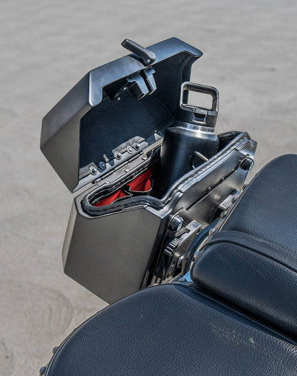 20L - Outlaw Quick-Mount Small Suzuki Boulevard C50 VL800 Matte Hard Alforjas