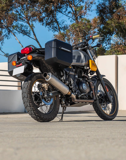 20L - Outlaw Quick-Mount Small Royal Enfield Scram 411 Matte Hard Alforjas