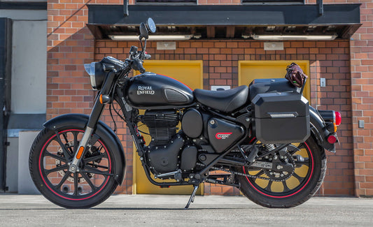 20L - Outlaw Quick-Mount Small Royal Enfield Classic 350 Matte Hard Alforjas