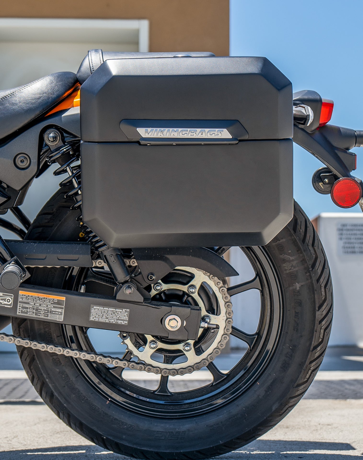 20L - Outlaw Quick-Mount Small Kawasaki Eliminator 450 Matte Hard Alforjas