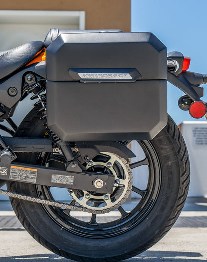 20L - Outlaw Quick-Mount Small Kawasaki Eliminator 450 Matte Hard Alforjas