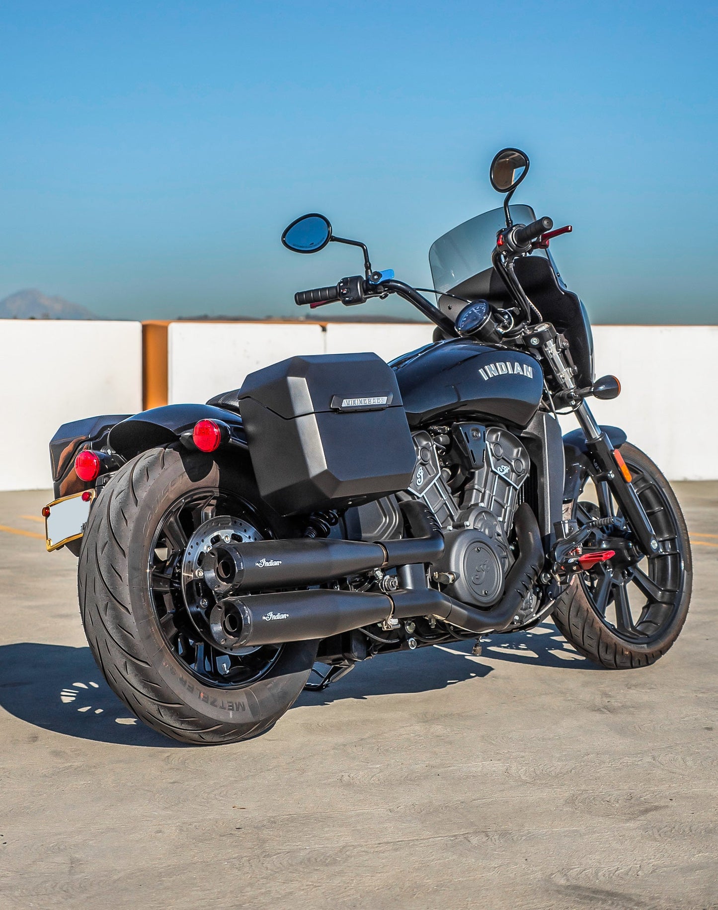 20L - Outlaw Quick-Mount Small Indian Scout Rogue Matte Hard Alforjas