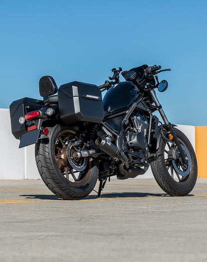 20L - Outlaw Quick-Mount Small Honda Rebel 300 Matte Hard Alforjas