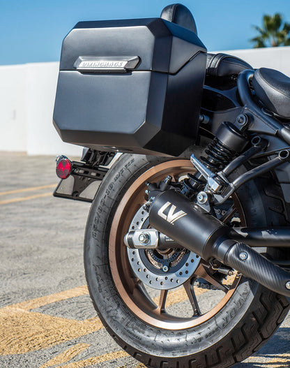 20L - Outlaw Quick-Mount Small Honda Rebel 300 Matte Hard Alforjas