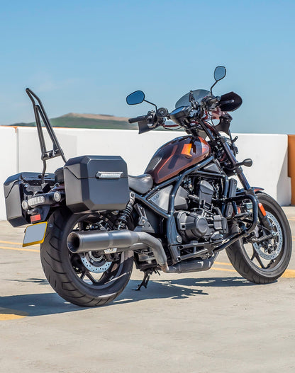 20L - Outlaw Quick-Mount Small Honda Rebel 1100 Matte Hard Alforjas