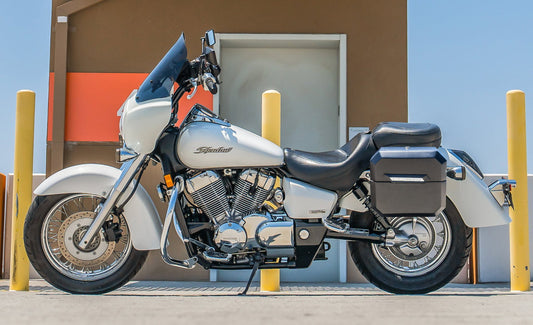 20L - Outlaw Quick-Mount Small Honda 750 Shadow Aero Matte Hard Alforjas