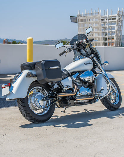 20L - Outlaw Quick-Mount Small Honda 750 Shadow Aero Matte Hard Alforjas