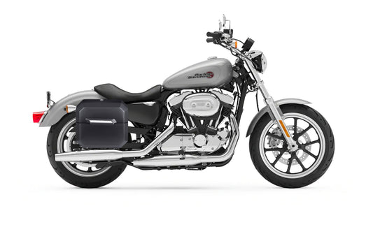 20L - Outlaw Quick-Mount Small Harley Sportster Superlow XL883L Matte Hard Alforjas