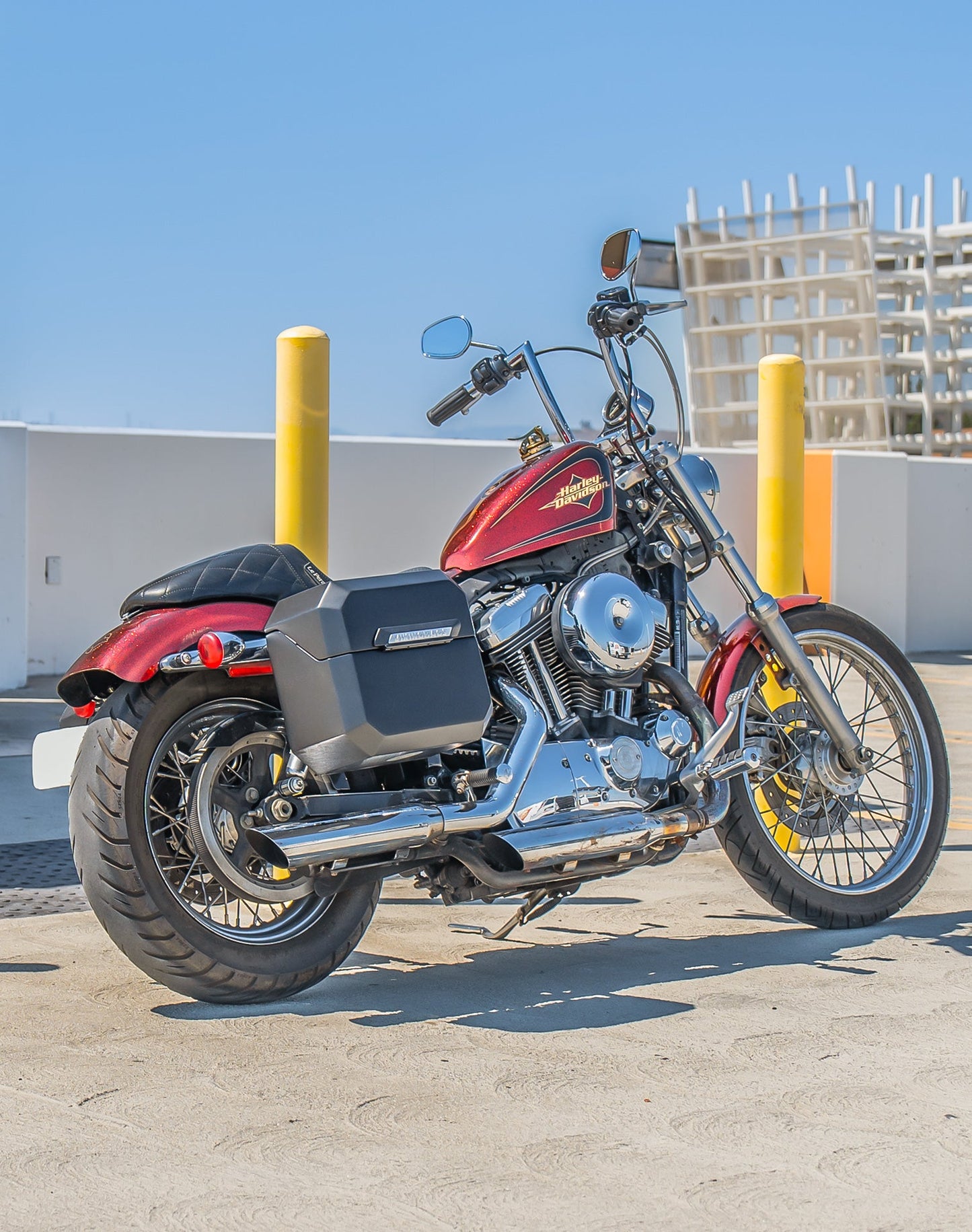 20L - Outlaw Quick-Mount Small Harley Sportster Seventy Two 72 XL1200V Matte Hard Alforjas