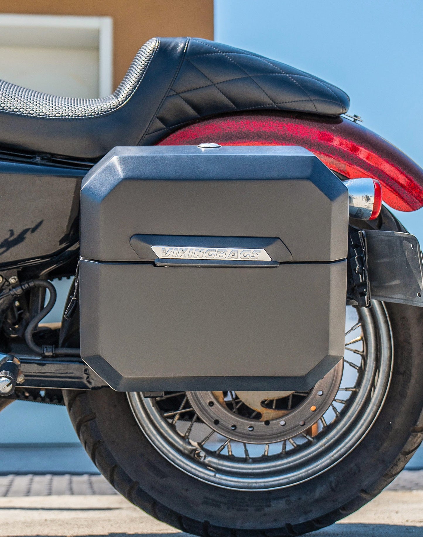 20L - Outlaw Quick-Mount Small Harley Sportster Seventy Two 72 XL1200V Matte Hard Alforjas